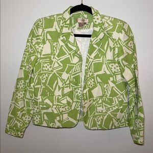 Vintage Transitions Silk Linen Blazer Jacket